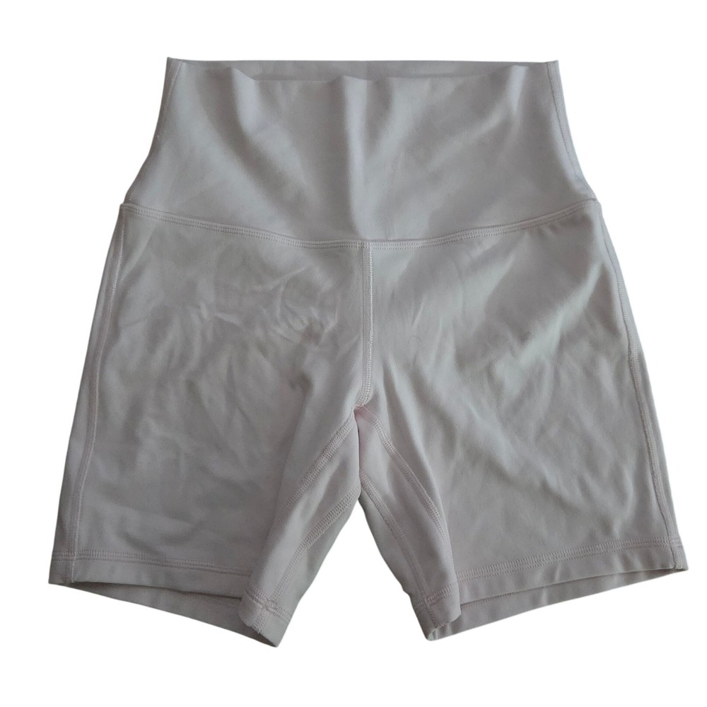 Lululemon Align High-Rise Short 6" Baby Pink Nulu Biker Shorts Stretchy 4 Light